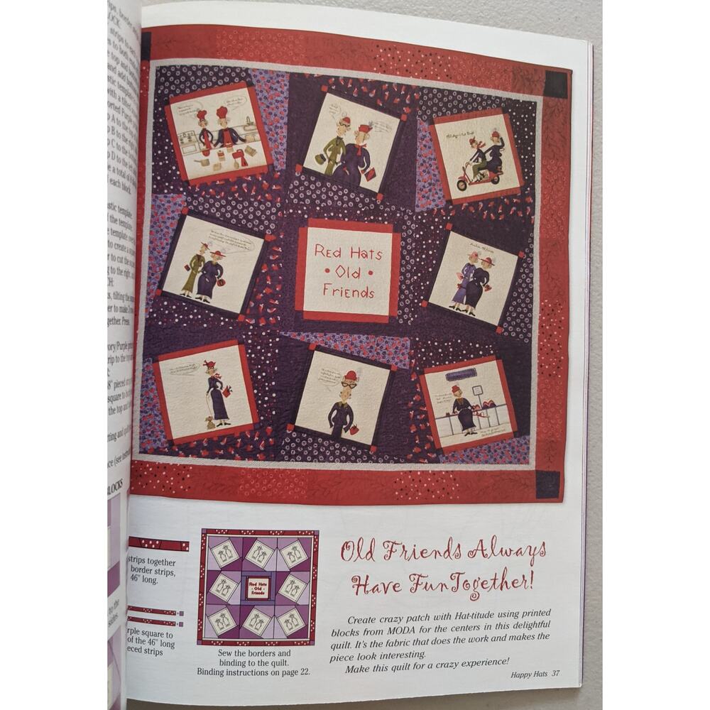 Happy Hats & Friends Pattern Sewing Book - Picture 5 of 6